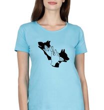 Load image into Gallery viewer, Dog T-Shirt for Women-Light Blue-Ektarfa.online
