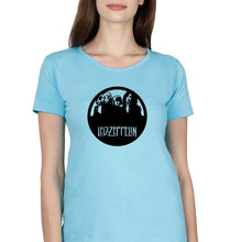 Load image into Gallery viewer, Led Zeppelin T-Shirt for Women-Light Blue-Ektarfa.online
