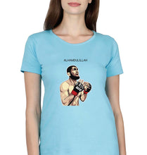 Load image into Gallery viewer, Khabib Nurmagomedov T-Shirt for Women-SkyBlue-Ektarfa.online
