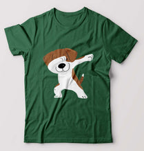 Load image into Gallery viewer, Dab Dog T-Shirt for Men-Bottle Green-Ektarfa.online
