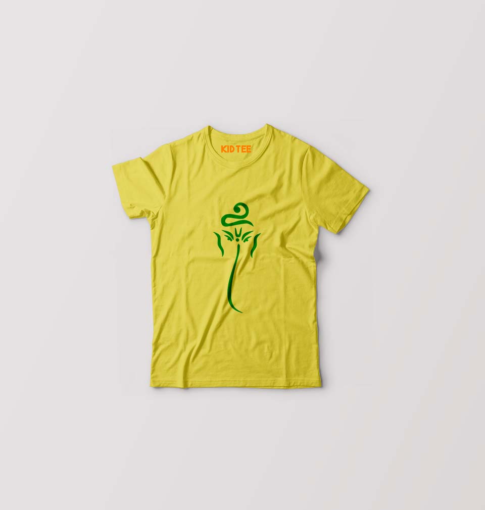 Ganpati JI(Ganesh) T-Shirt for Boy/Girl-Yellow-Ektarfa.online