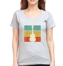 Load image into Gallery viewer, Guitar T-Shirt for Women-Grey Melange-Ektarfa.online
