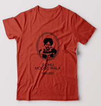Load image into Gallery viewer, Drake Tribute Sidhu Moose Wala T-Shirt for Men-Brick Red-Ektarfa.online

