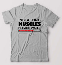 Load image into Gallery viewer, Gym T-Shirt for Men-Grey Melange-Ektarfa.online
