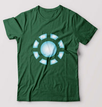 Load image into Gallery viewer, ARC REACTOR Iron Man Superhero T-Shirt for Men-Bottle Green-Ektarfa.online
