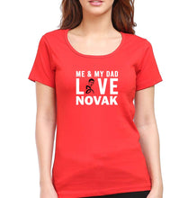 Load image into Gallery viewer, Love Novak Djokovic Tennis T-Shirt for Women-Red-Ektarfa.online
