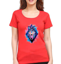 Load image into Gallery viewer, Wolf T-Shirt for Women-Red-Ektarfa.online
