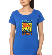 Load image into Gallery viewer, Keith Haring T-Shirt for Women-Royal Blue-Ektarfa.online
