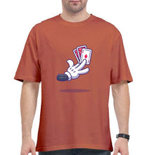 Load image into Gallery viewer, Poker Oversized T-Shirt for Men-Coral-Ektarfa.online
