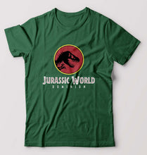 Load image into Gallery viewer, Jurassic World T-Shirt for Men-S(38 Inches)-Bottle Green-Ektarfa.online
