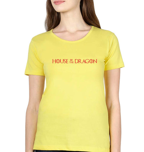 House of the Dragon T-Shirt for Women-Yellow-Ektarfa.online