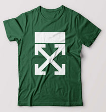 Load image into Gallery viewer, Off-white T-Shirt for Men-Bottle Green-Ektarfa.online
