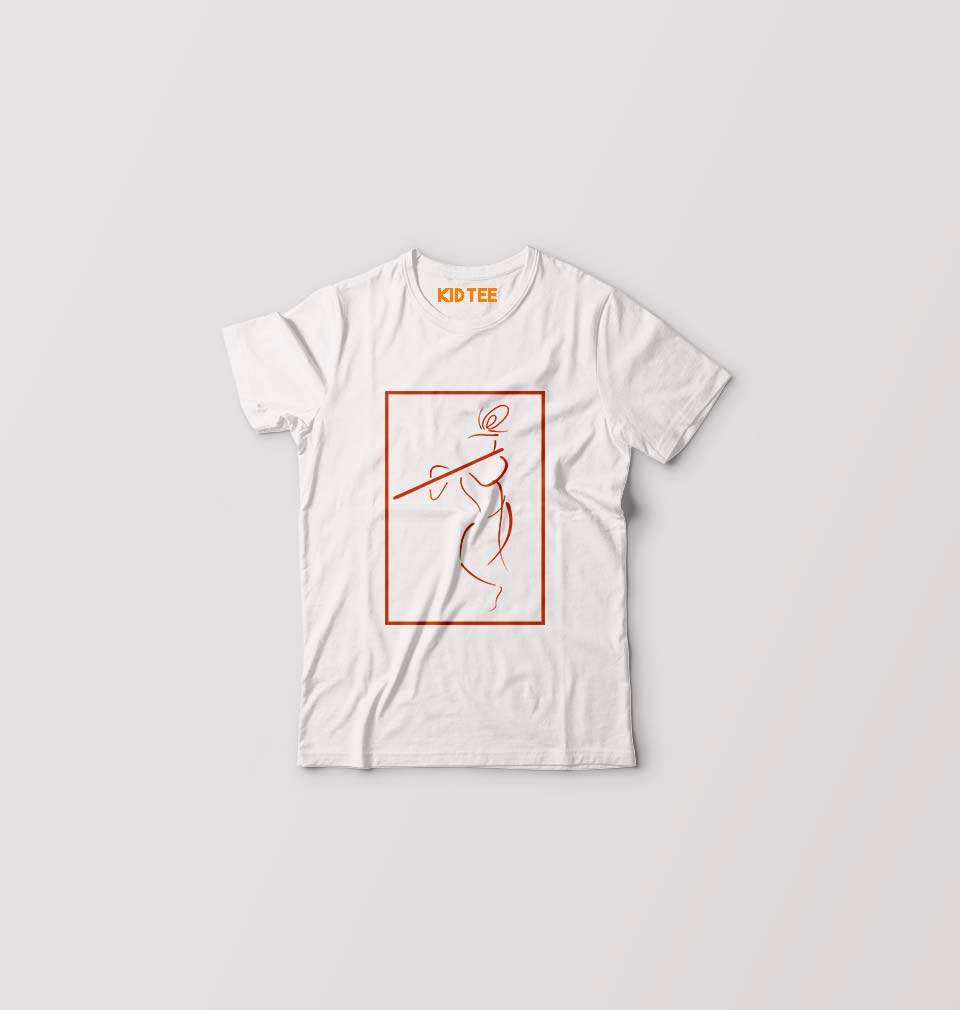 Shree Krishna Kids T-Shirt for Boy/Girl-White-Ektarfa.online