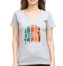 Load image into Gallery viewer, Rugby T-Shirt for Women-Grey Melange-Ektarfa.online
