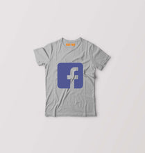 Load image into Gallery viewer, Facebook Kids T-Shirt for Boy/Girl-Grey-Ektarfa.online
