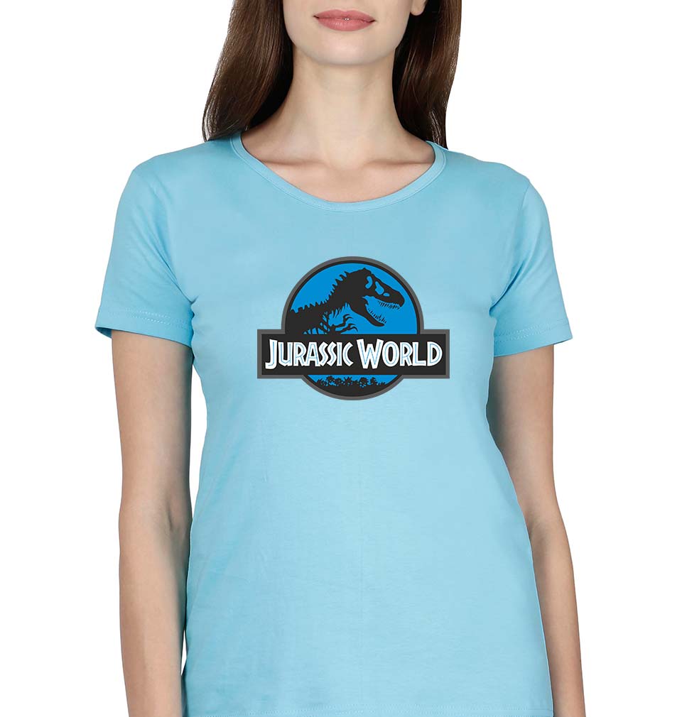 Jurassic World T-Shirt for Women-SkyBlue-Ektarfa.online