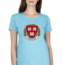 Load image into Gallery viewer, Harvard University T-Shirt for Women-Light Blue-Ektarfa.online
