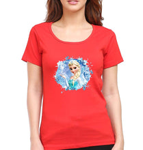 Load image into Gallery viewer, Frozen Elsa T-Shirt for Women-Red-Ektarfa.online
