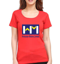 Load image into Gallery viewer, Hindustan Motors Limited T-Shirt for Women-Red-Ektarfa.online
