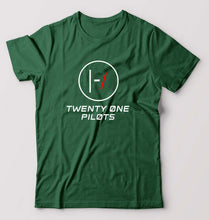Load image into Gallery viewer, Twenty one pilots T-Shirt for Men-Bottle Green-Ektarfa.online
