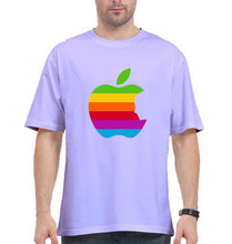 Load image into Gallery viewer, Steve Jobs Apple Oversized T-Shirt for Men-Lavender-Ektarfa.online
