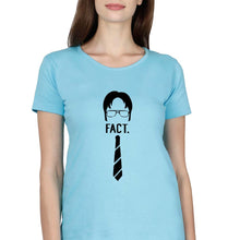 Load image into Gallery viewer, Dwight Schrute T-Shirt for Women-Light Blue-Ektarfa.online
