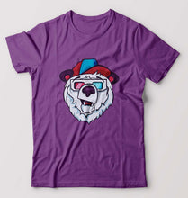 Load image into Gallery viewer, Bear T-Shirt for Men-Purple-Ektarfa.online
