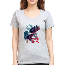 Load image into Gallery viewer, Eagle T-Shirt for Women-Grey Melange-Ektarfa.online
