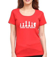 Load image into Gallery viewer, Chess T-Shirt for Women-Red-Ektarfa.online
