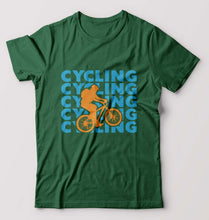 Load image into Gallery viewer, Cycling T-Shirt for Men-Bottle Green-Ektarfa.online
