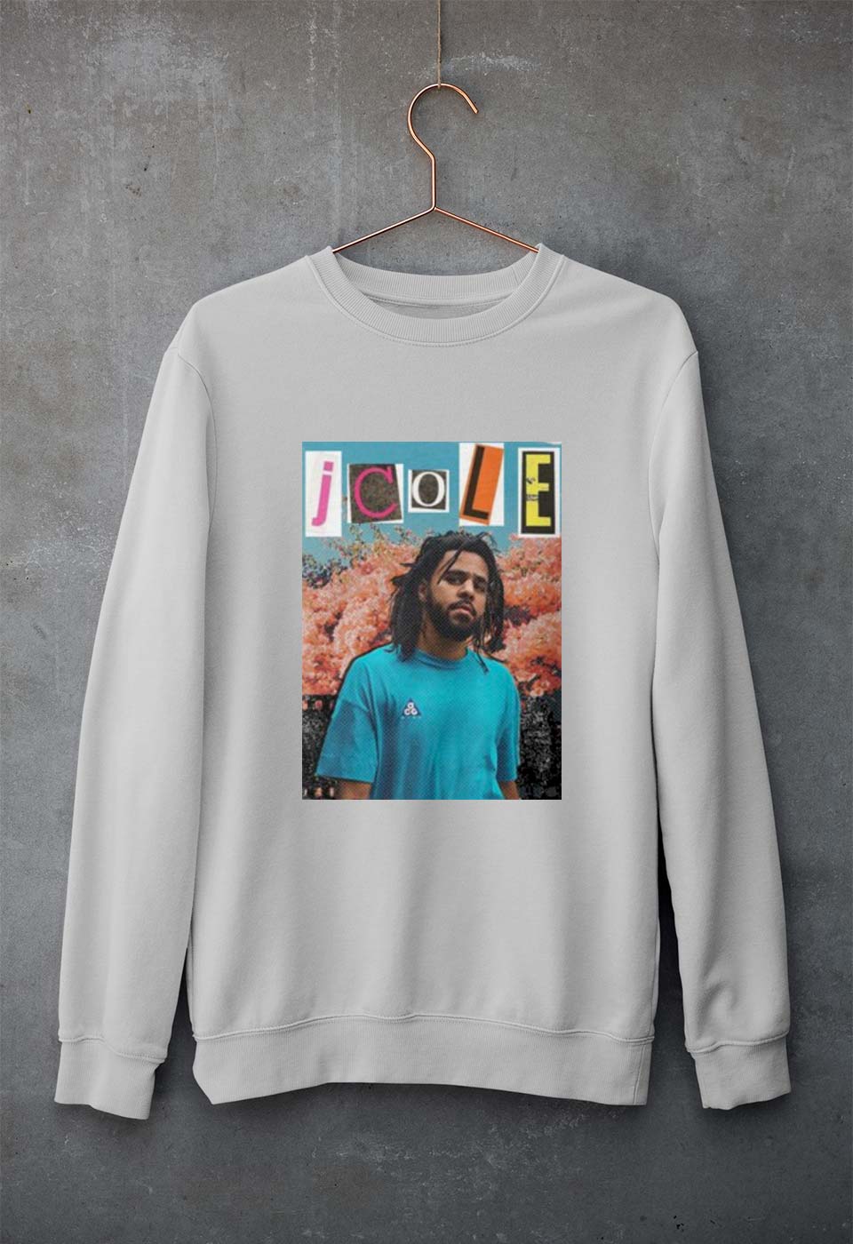 J. Cole Unisex Sweatshirt for Men/Women-Grey Melange-Ektarfa.online