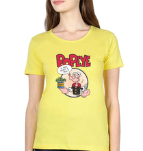 Load image into Gallery viewer, Popeye T-Shirt for Women-Yellow-Ektarfa.online
