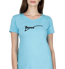 Load image into Gallery viewer, Ibanez Guitar T-Shirt for Women-Light Blue-Ektarfa.online
