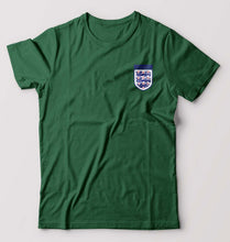 Load image into Gallery viewer, England Football T-Shirt for Men-S(38 Inches)-Dark Green-Ektarfa.online
