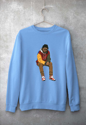 J. Cole Unisex Sweatshirt for Men/Women-Baby Blue-Ektarfa.online