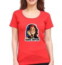 Load image into Gallery viewer, Janis Joplin T-Shirt for Women-Red-Ektarfa.online
