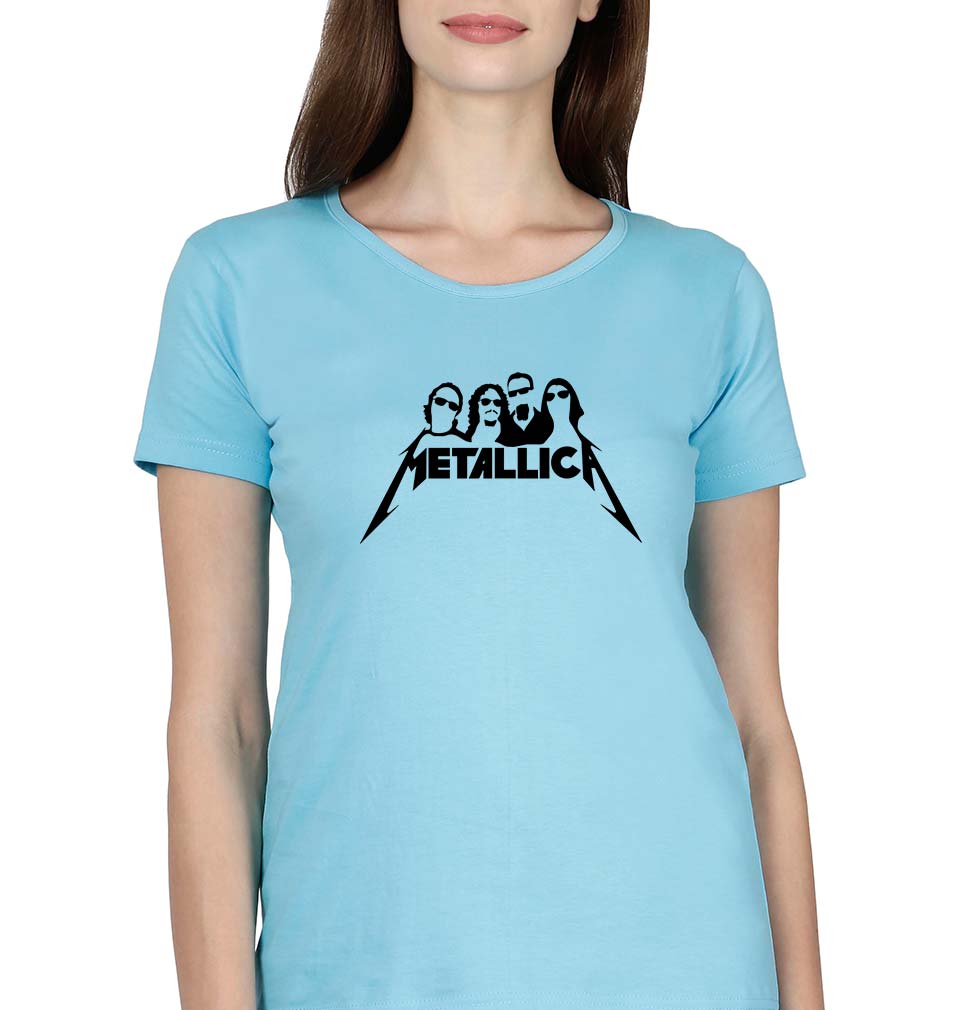 Metallica T-Shirt for Women-SkyBlue-Ektarfa.online
