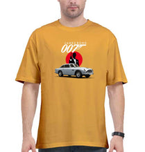 Load image into Gallery viewer, James Bond (007) Oversized T-Shirt for Men-Golden Yellow-Ektarfa.online

