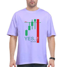 Load image into Gallery viewer, Share Market(Stock Market Oversized T-Shirt for Men-Lavender-Ektarfa.online
