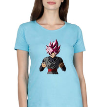Load image into Gallery viewer, Goku Anime T-Shirt for Women-SkyBlue-Ektarfa.online
