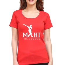 Load image into Gallery viewer, MS Dhoni (MSD) T-Shirt for Women-Red-Ektarfa.online
