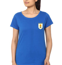 Load image into Gallery viewer, Uruguay Football T-Shirt for Women-Royal Blue-Ektarfa.online
