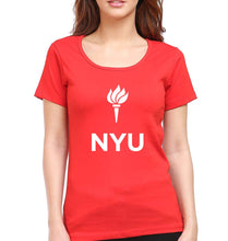 Load image into Gallery viewer, New York University T-Shirt for Women-Red-Ektarfa.online
