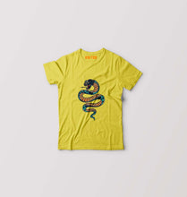 Load image into Gallery viewer, Snake Kids T-Shirt for Boy/Girl-Yellow-Ektarfa.online
