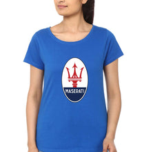 Load image into Gallery viewer, Maserati T-Shirt for Women-Royal Blue-Ektarfa.online
