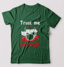 Load image into Gallery viewer, Drummer T-Shirt for Men-Bottle Green-Ektarfa.online
