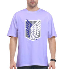 Load image into Gallery viewer, Attack on Titan Oversized T-Shirt for Men-Lavender-Ektarfa.online
