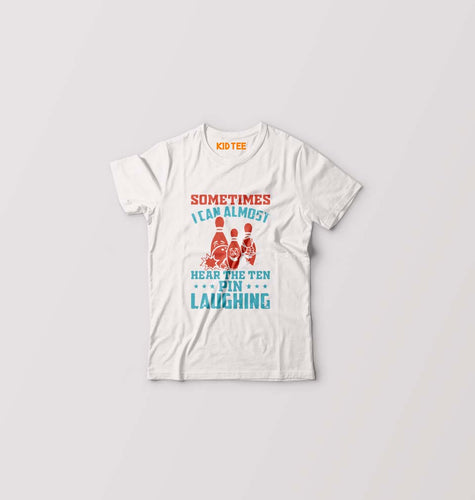 Bowling Kids T-Shirt for Boy/Girl-White-Ektarfa.online