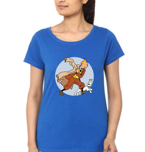Load image into Gallery viewer, Tintin T-Shirt for Women-Royal Blue-Ektarfa.online
