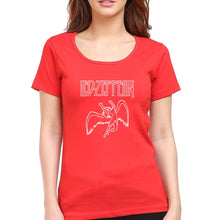Load image into Gallery viewer, Led Zeppelin T-Shirt for Women-Red-Ektarfa.online
